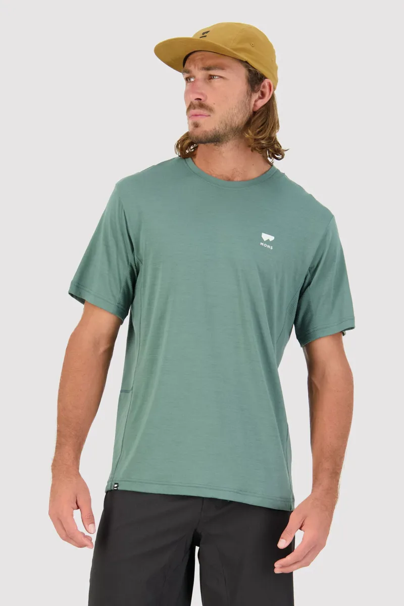 Mons Royale Tarn Merino Shift T-shirt Burnt Sage-1